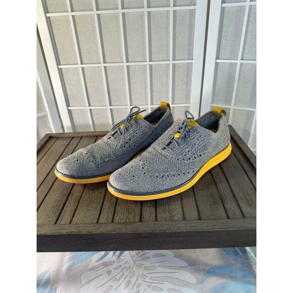 Cole Haan Original Grand Stitchlite Grey Yellow sedona men's shoes 10.5 M 212850 - Picture 7 of 10